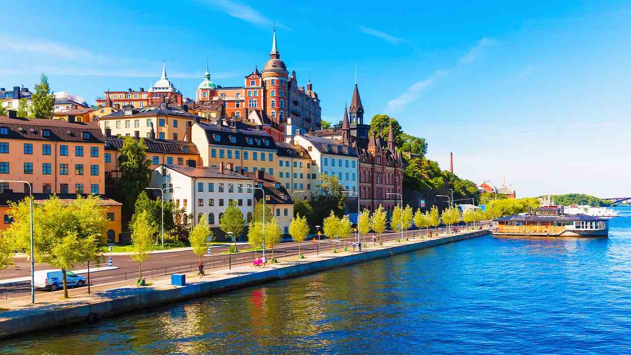 Attractive Places On Stockholm Island, Sweden