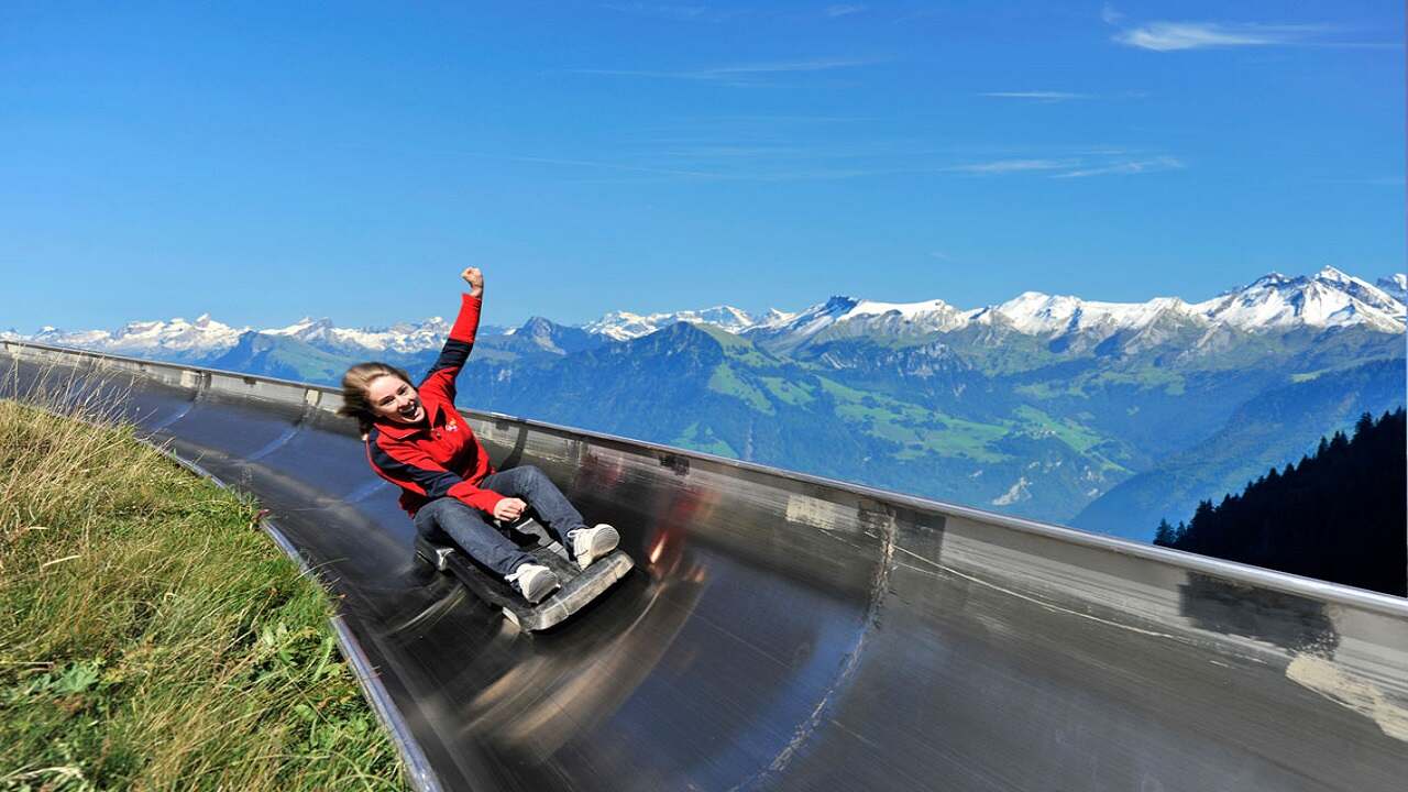 Attractive Places On Swiss Alps (Switzerland)